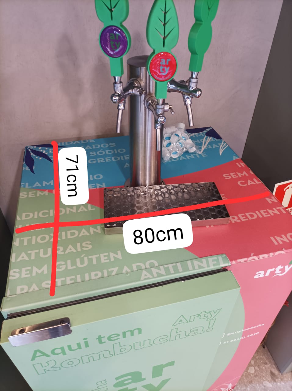 Estação refrigerada 3 vias para chope, cerveja ou kombucha — completa — foto 4 de 5